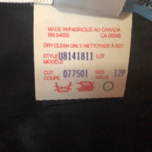 VTG Jones Wear White & Black Houndstooth Pencil Skirt with Side Button and Zip - Picture 8 of 9